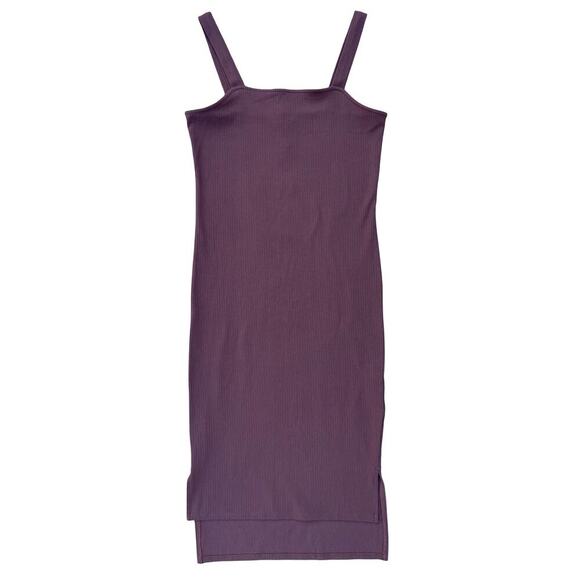 The Drop Amelia Ribbed Tank Midi Dress in Chocolate Brown – Medium - Picture 4 of 12